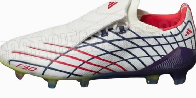 Se filtra la bota Adidas F50 Spider 2026 Remake en color blanco