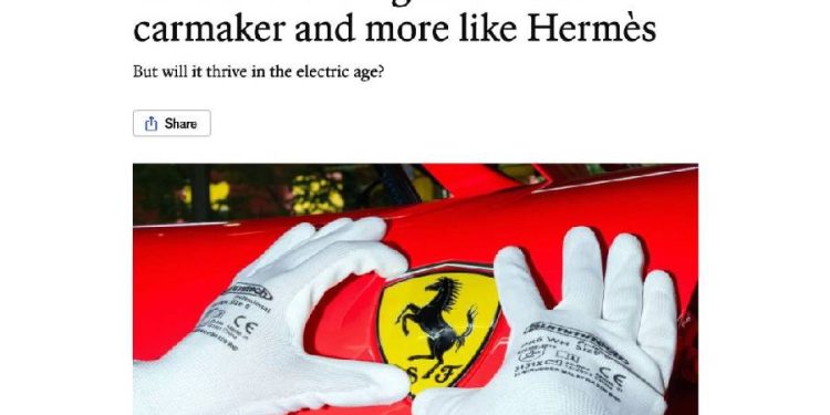 ¿Es Ferrari el Hermès del sector Automóvil?