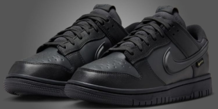 Las zapatillas que desafían el clima: Nike Dunk Low GTX en total negro