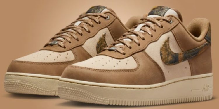 Diseño natural y urbano: así son las Nike Air Force 1 “Realtree Rattan”