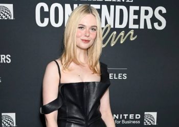 El poder del efecto piel: Elle Fanning redefine la noche invernal
