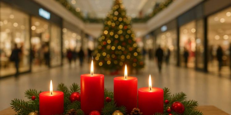 La tradición ilumina la Navidad, velitas y novenas en los centros comerciales de Colombia