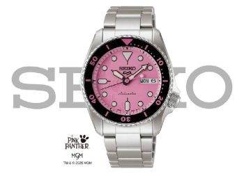 Seiko presenta un 5 Sports rosa inspirado en la Pantera Rosa