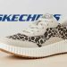 Skechers BOBS Vista Casual Stroll: elegancia diaria con toque animal print