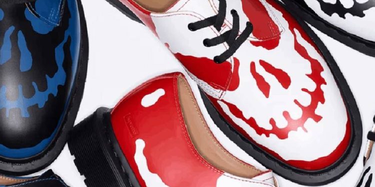Supreme x Dr. Martens: calaveras en cuero para 1461