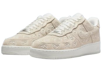 Nike Air Force 1 Paisley trae el beige más sofisticado y llamativo del sneakerstyle