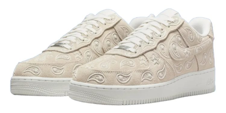 Nike Air Force 1 Paisley trae el beige más sofisticado y llamativo del sneakerstyle