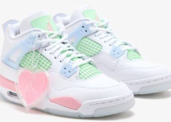 Air Jordan 4 celebra San Valentín: edición infantil en pasteles