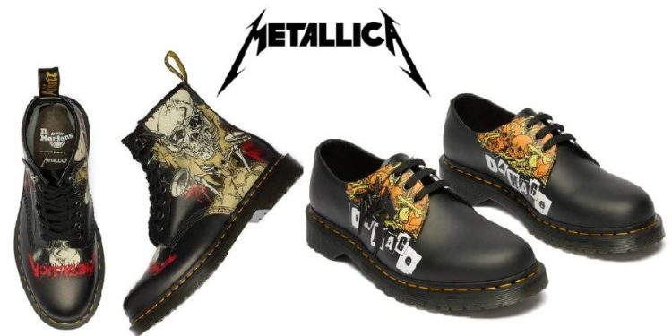 Metallica y Dr. Martens: edición exclusiva de botas y zapatos