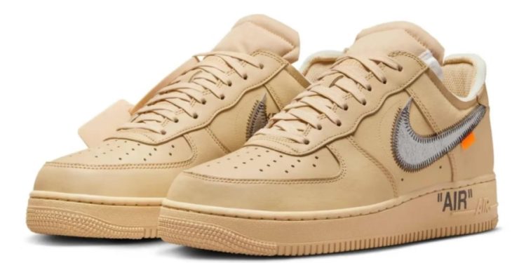 La llegada de los Virgil Abloh x Nike Air Force 1 «Sesame» revoluciona el mercado deportivo