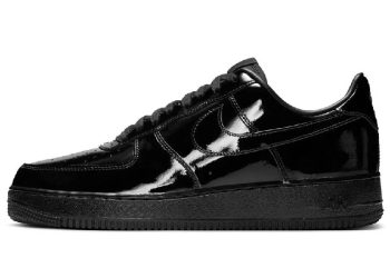 Charol y calle: Air Force 1 Low Black Patent