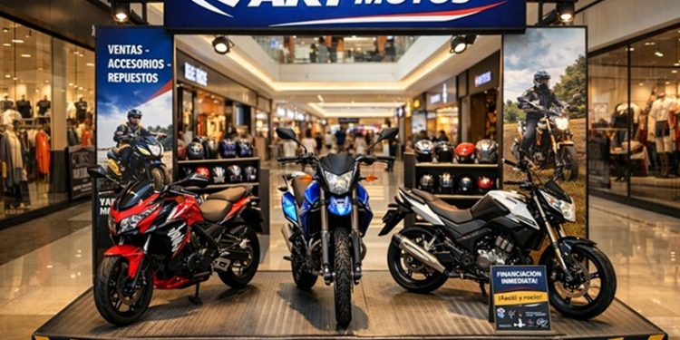 Motos conquistan los centros comerciales