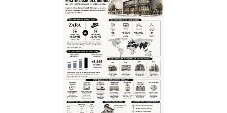Zara destrona a Nike: La velocidad cambia el retail globa
