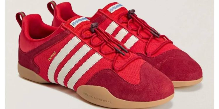 Nuevas adidas Ballerina de Bad Bunny Vivid Red