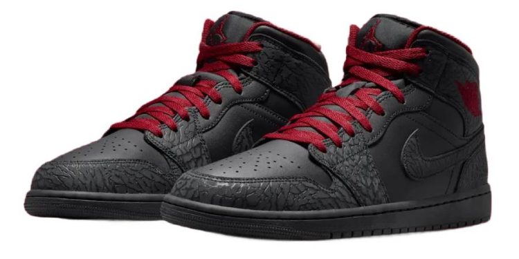 Los nuevos tenis Air Jordan 1 Mid sorprenden con un diseño exclusivo en cuero negro