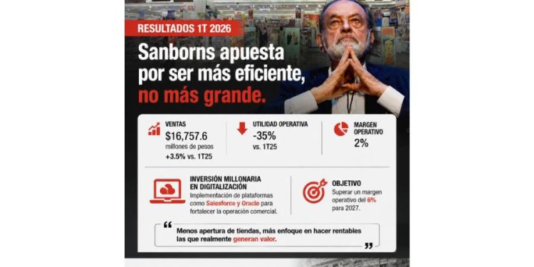 La metamorfosis de Sanborns: ¿Menos tiendas para ganar más?