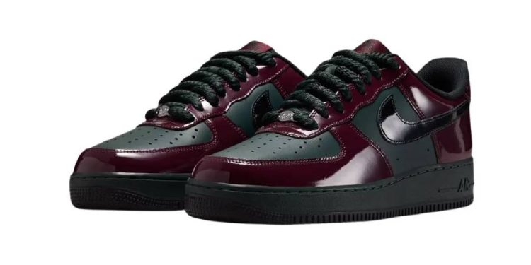 Nuevo diseño de las zapatillas Nike Air Force 1 Low Patent para la temporada de otoño