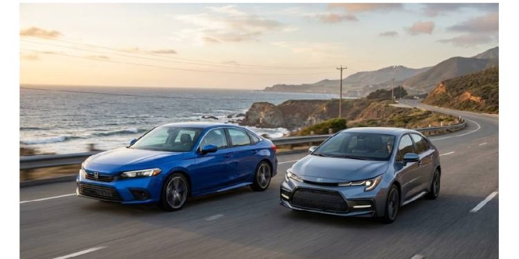Comparativa del Honda Civic y el Toyota Corolla en el segmento de sedanes